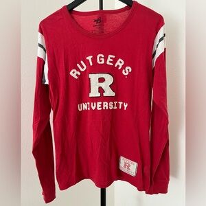 ❤️Rutgers University Long Sleeve Spirit Tee ❤️ Youth XL /Women’s Small ❤️